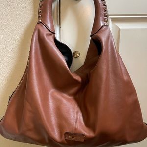 Valentino brown Garavani rock stud hobo bag, calfskin perfect condition